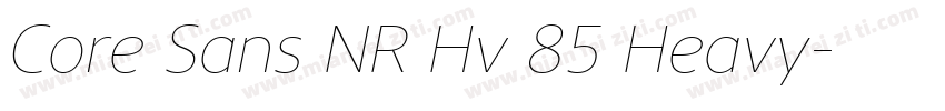 Core Sans NR Hv 85 Heavy字体转换